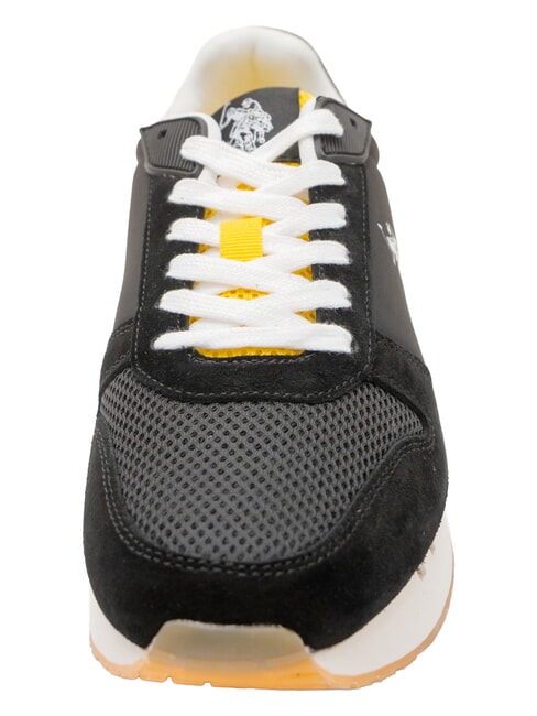 JAKE Sneaker aus gemischtem Leder SCHWARZ - Herrenschuhe