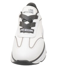 LOVE MOSCHINO STARDUST Turnschuhe mit hoher Sohle wei&szlig; schwarz - Damenschuhe - 5
