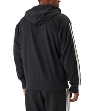 ADIDAS 3 STRIPES Sweatshirt mit durchgehendem Rei&szlig;verschluss und Kapuze Schwarz - Sweatshirts Herren - 2