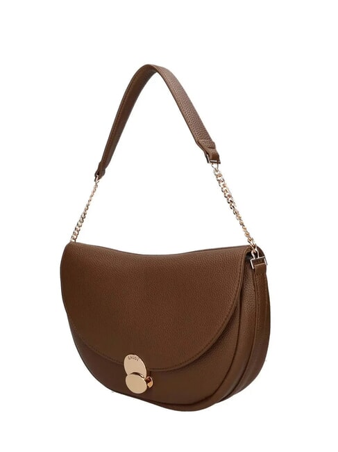 EVELYN Schultertasche mit Metalllogo Dreck - Damentaschen