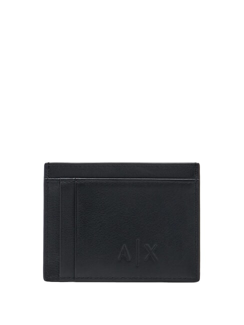 BARCELONA Flacher Kartenhalter aus Leder Schwarz - Brieftaschen Herren