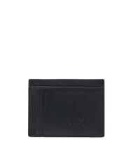 ARMANI EXCHANGE BARCELONA Flacher Kartenhalter aus Leder - Brieftaschen Herren