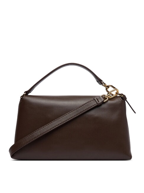 SFERA SOFT Lederhandtasche mit Schulterriemen Schokolade - Damentaschen