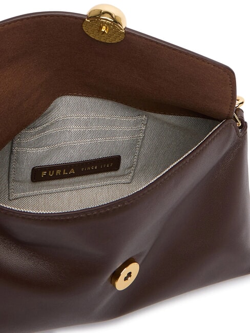 SFERA SOFT Lederhandtasche mit Schulterriemen Schokolade - Damentaschen