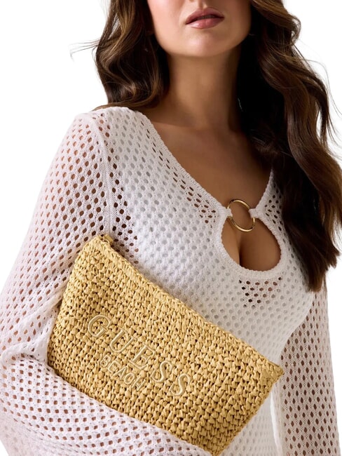 RAFFIA Handtasche nackter Sand - Damentaschen