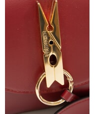 LOVE MOSCHINO PINNED LOVE Mini-Handtasche mit Schulterriemen Wein - Damentaschen - 4