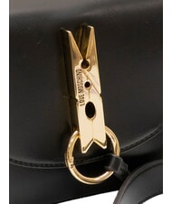 LOVE MOSCHINO PINNED LOVE Mini-Handtasche mit Schulterriemen Schwarz - Damentaschen - 4