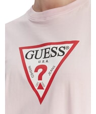 GUESS JEANS SS CN BOXY ICONIC  Baumwoll-T-Shirt Sommerflieder - T-Shirts und Tops f&uuml;r Damen - 3