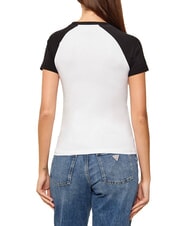 GUESS JEANS RAGLAN Baumwoll-T-Shirt - T-Shirts und Tops f&uuml;r Damen