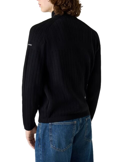 ZIP Baumwollpullover jetbla - Herrenpullover