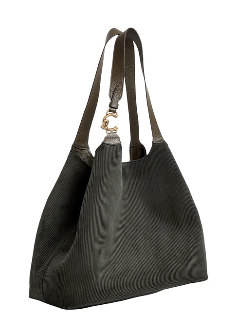 C-EASY CORDURO Leder-Schultertasche Dreck - Damentaschen