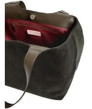 COCCINELLE C-EASY CORDURO Leder-Schultertasche Dreck - Damentaschen - 4