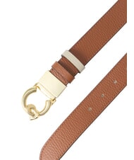 COCCINELLE C-ME BICOLOR  Wendbarer Lederg&uuml;rtel Cognac/Eukalyptus - G&uuml;rtel - 3