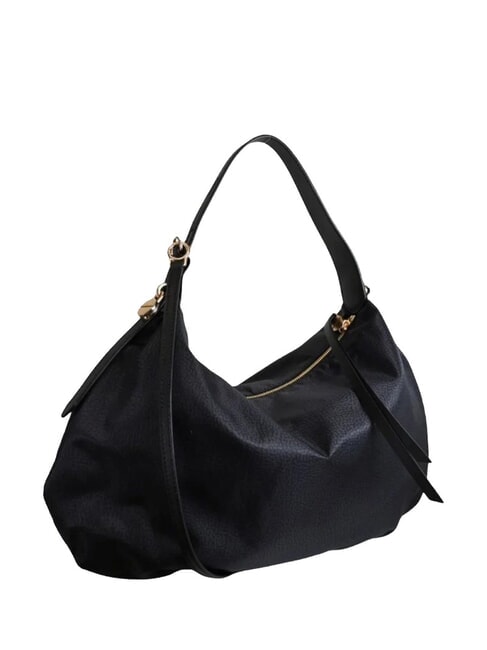 PRIVE L Schultertasche mit Schultergurt dunkles Schwarz - Damentaschen