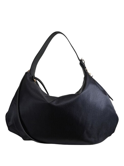 PRIVE L Schultertasche mit Schultergurt dunkles Schwarz - Damentaschen
