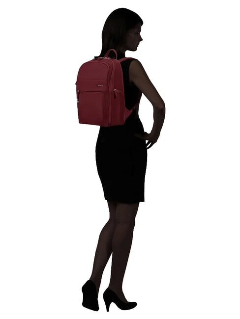MOVE 5.0 Nylon-Rucksack f&uuml;r 14-Zoll-Laptop Burgund - Rucks&auml;cke f&uuml;r Schule &amp; Freizeit