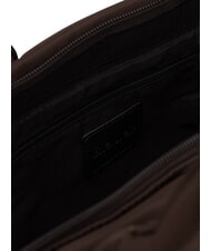 BLAUER PADDED Handtasche mit Schulterriemen Dunkelbraun - Damentaschen - 4