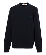 TIMBERLAND MERINO Pullover mit Rundhalsausschnitt aus Wollmischung dunkler Saphir/dunkler Denim - Herrenpullover - 5