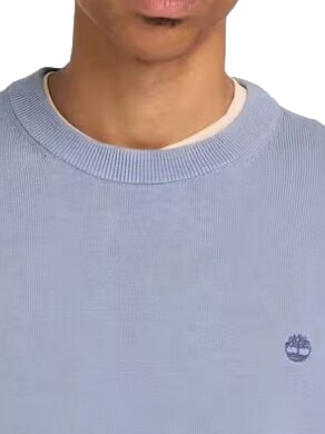 WILLIAMS RIVER Pullover mit Rundhalsausschnitt Mittelblau - Herrenpullover