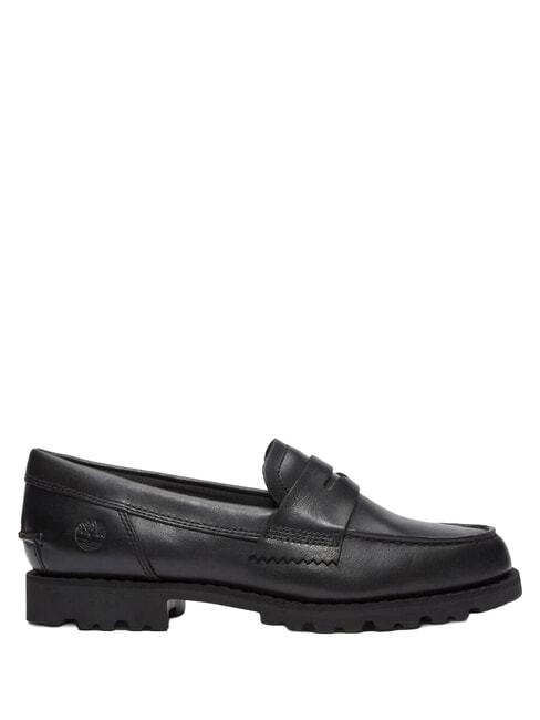 NOREEN Ledermokassins schwarzes Vollkorn - Damenschuhe