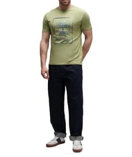 TIMBERLAND WATER Kurzarm-T-Shirt aus reiner Baumwolle hellgr&uuml;n - Herren-T-Shirts - 3