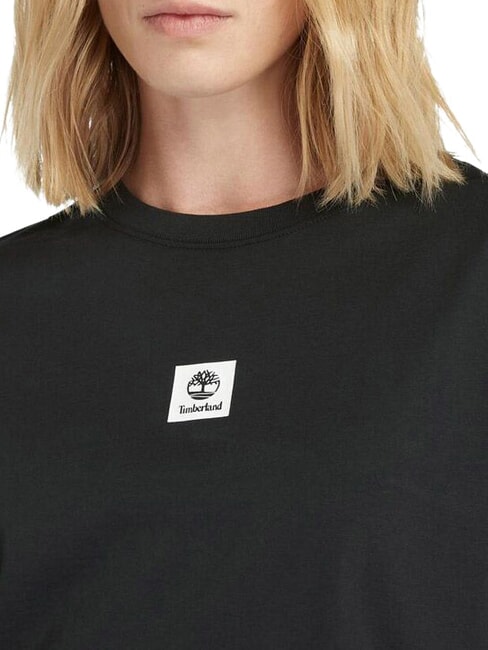 STACK LOGO  Baumwoll-T-Shirt SCHWARZ - T-Shirts und Tops f&uuml;r Damen