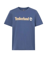TIMBERLAND KENNEBEC RIVER LINEAR LOGO Baumwoll t-shirt Ozean - Herren-T-Shirts - 5
