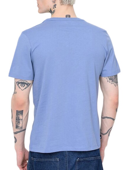 KENNEBEC RIVER LINEAR LOGO Baumwoll t-shirt Mittelblau - Herren-T-Shirts