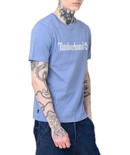 TIMBERLAND KENNEBEC RIVER LINEAR LOGO Baumwoll t-shirt Mittelblau - Herren-T-Shirts - 3