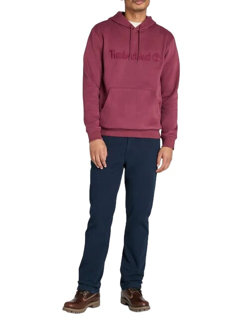 EMBROIDERY TONAL Kapuzenpullover Burgund - Sweatshirts Herren