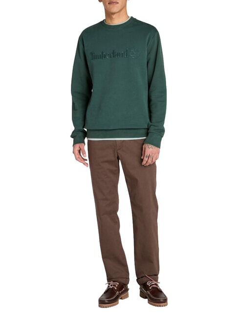 EMBROIDERY TONAL Sweatshirt mit Rundhalsausschnitt gr&uuml;ne Giebel - Sweatshirts Herren