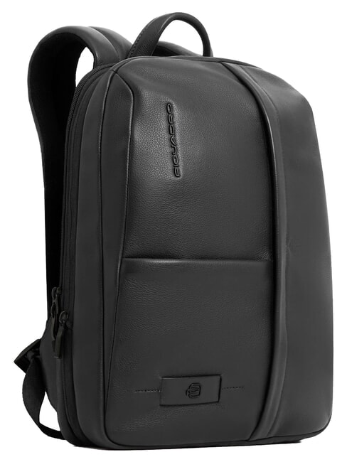 RUSSEL 14-Zoll-Laptop-Rucksack aus Leder Schwarz - PC-Rucks&auml;cke