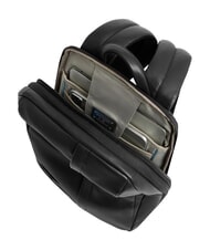 PIQUADRO RUSSEL 14-Zoll-Laptop-Rucksack aus Leder Schwarz - PC-Rucks&auml;cke - 4
