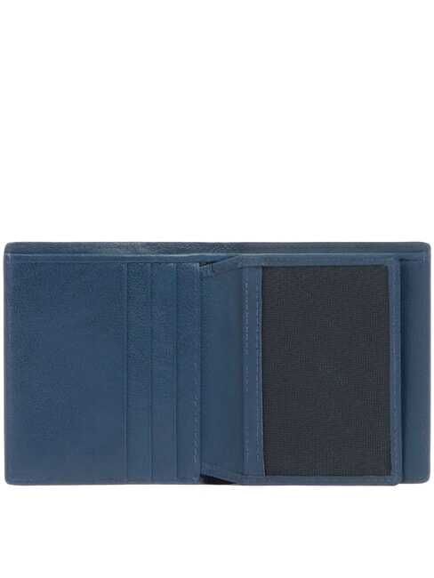 W143 Ledergeldb&ouml;rse Blau - Brieftaschen Herren