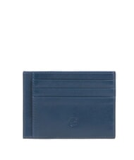 PIQUADRO W143 Flacher Kartenhalter aus Leder Blau - Brieftaschen Herren - 2