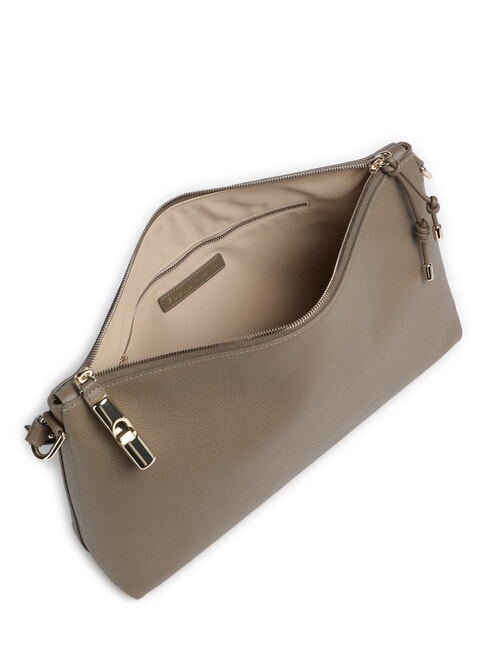 DEBBY Schultertasche, Leder schlammiges Grau - Damentaschen