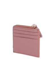 COCCINELLE TASSEL Kartenetui mit Rei&szlig;verschluss aus geh&auml;mmertem Leder Winterrose - Brieftaschen Damen - 2