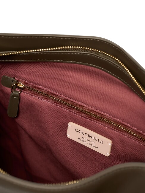 LIZZIE Leder-Schultertasche Dreck - Damentaschen