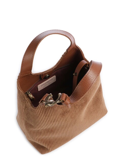 C-EASY CORDURO Schultertasche mit Schultergurt Cognac - Damentaschen