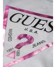 GUESS KIDS Langarmshirt mit Metallic-Streifen purwei&szlig; - Kinder-T-Shirt - 4