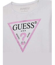 GUESS KIDS Langarmshirt mit Metallic-Streifen purwei&szlig; - Kinder-T-Shirt - 3