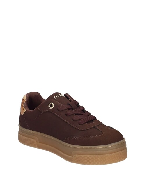 GEO Turnschuhe Dunkelbraun/Geobeige - Damenschuhe