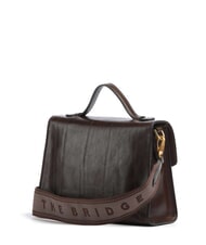 THE BRIDGE IRENE Schultertasche aus Leder Mokka mit Gold - Damentaschen - 3