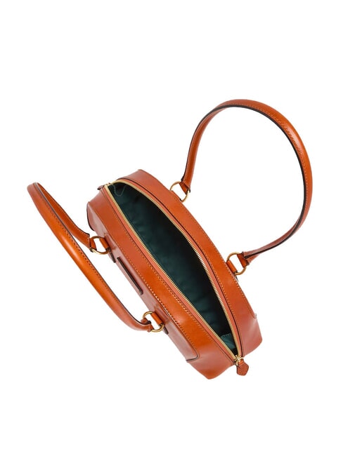 MAGDA Schultertasche, Leder Safran/Gold - Damentaschen