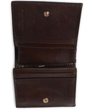 THE BRIDGE LUCREZIA  Mittelgro&szlig;e Lederbrieftasche Mokka mit Gold - Brieftaschen Damen - 2