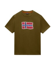NAPAPIJRI S-MAHSA SS Kurzarm-T-Shirt Dunkelolivgr&uuml;n - Herren-T-Shirts - 4