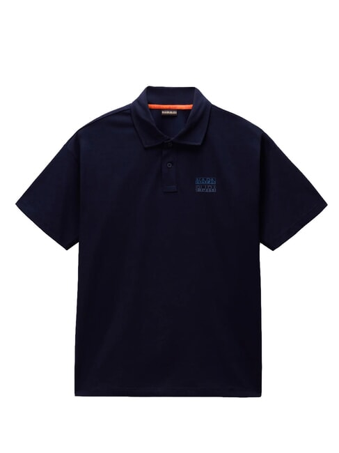 E-ELEVATED LOGO SS Poloshirt aus Baumwolle blu marine - Herren-Polo-Shirts/Herren-Polo-Shirt/Herrenpoloshirt/Herrenpoloshirts