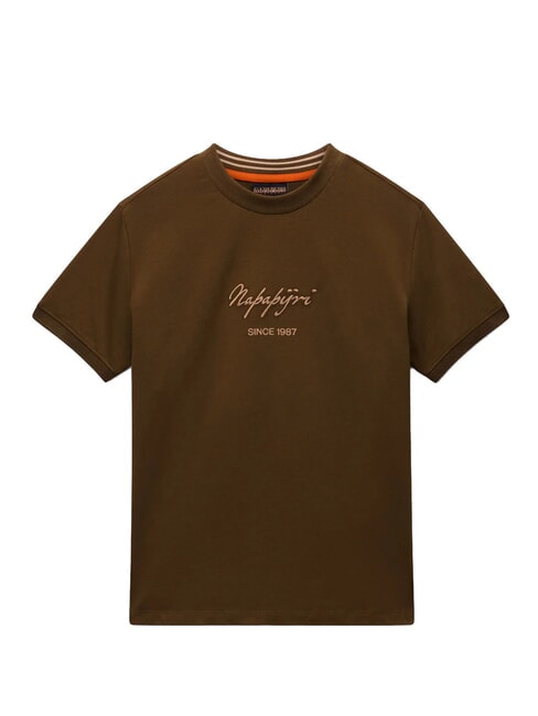 S-BARYTE SS Baumwoll-T-Shirt Dunkelolivgr&uuml;n - T-Shirts und Tops f&uuml;r Damen