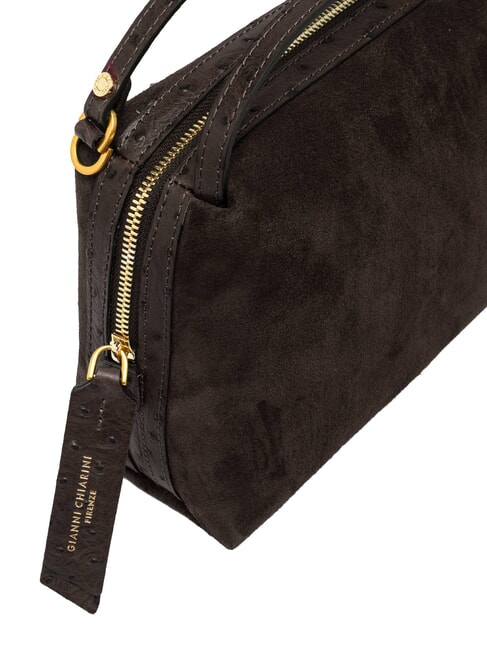 ALIFA Handtasche mit Schulterriemen aus Leder Mokka - Damentaschen