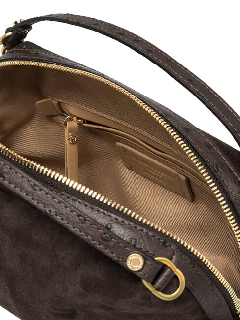ALIFA Handtasche mit Schulterriemen aus Leder Mokka - Damentaschen